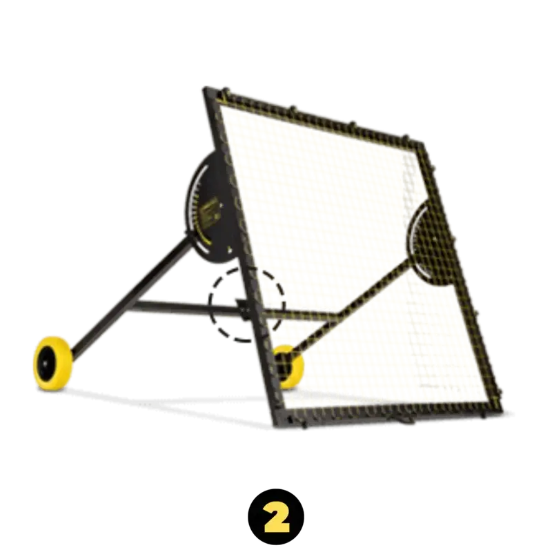 mount the phone on m-station soccer rebounder to use muniplay app