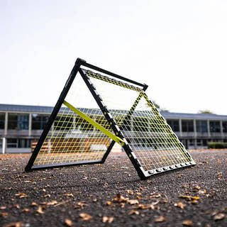 m-station double sided soccer net rebounder kickback trampoline by Munin Sports