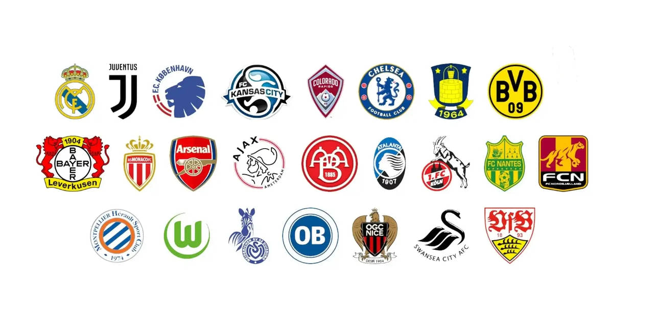 Club logos using m-station soccer rebounders by munin sports