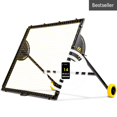 m-station Talent soccer rebounder net kickback trampoline by Munin Sports