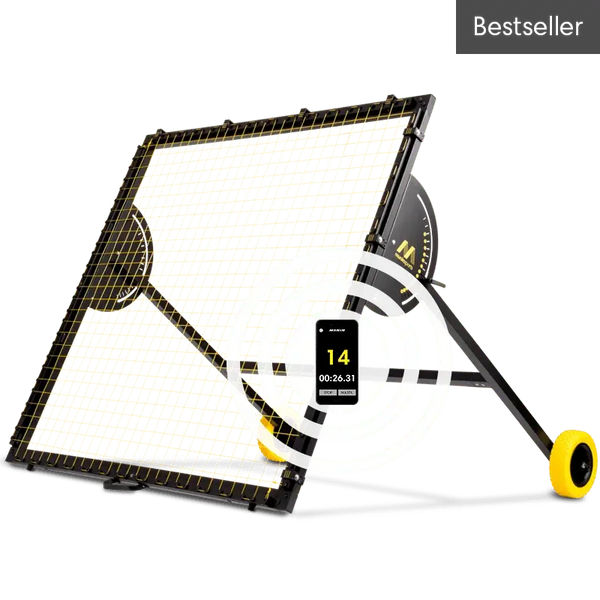 m-station Talent soccer rebounder net kickback trampoline by Munin Sports